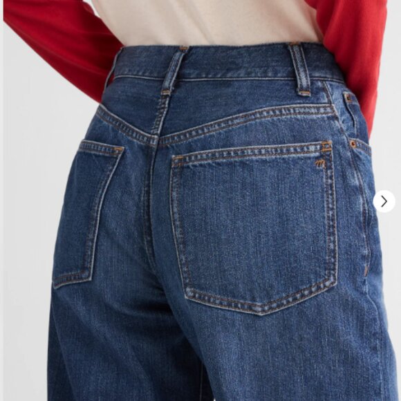 NWT Madewell The Perfect Vintage Wide-Leg Jean Soft Drape Wool Blend Sz. 29 - Picture 4 of 12